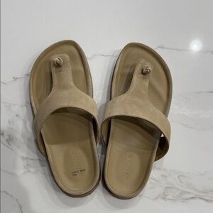 Vince Women's Beige Suede Sandals